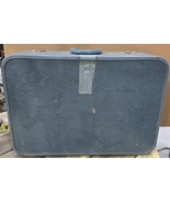 Vtg Red Cap Baggage Distressed Blue Hardside 24&quot; Suitcase Luggage Restor... - $538.53 MXN