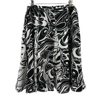Chicos Black and White Circle Skirt Size 2 / Large - £13.74 GBP