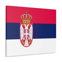 Serbia Country Flag Canvas Vibrant Wall Art Unframed Home Decor - £60.21 GBP+