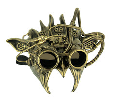 Adult Wicked Steampunk Goblin Halloween Mask - $36.58