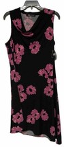 NEW Anne Klein Sleeveless Floral Dress Pink Black M Spring Summer Church Bridal  - £25.97 GBP