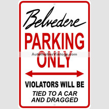 Plymouth Belvedere 1965 Metal Parking Sign - $22.54