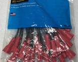 Ideal Term A Nut 30-3170 Black Wire 6” 12 AWG W/Fork Pigtail Red Twister... - £10.94 GBP