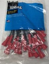 Ideal Term A Nut 30-3170 Black Wire 6” 12 AWG W/Fork Pigtail Red Twister... - £11.01 GBP