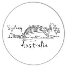 SYDNEY AUSTRALIA : Gift Coaster Australian Aussie Flag Victoria Bridge Country - £3.97 GBP+