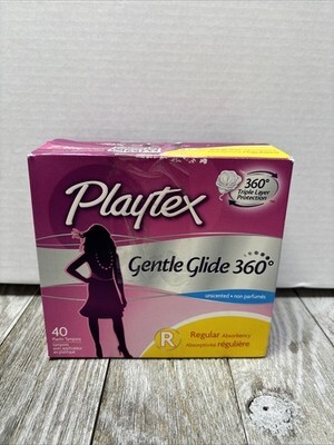 Playtex Simply Gentle Glide Tampons, Unscented, Regular, 40 Ct - $18.71