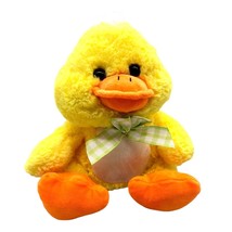 Inter-American Products 10&quot; Yellow Easter Chick Duck Green Checkered Tie - £10.46 GBP