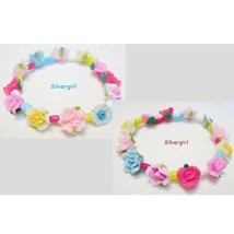 Colorful Polymer Clay Mix Stretch Bracelets Flower, Butterfly - £12.86 GBP