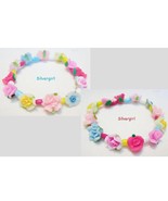 Colorful Polymer Clay Mix Stretch Bracelets Flower, Butterfly - $21.86 CAD