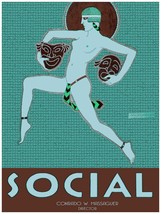 6004.Social magazine cover Advertisement Poster.Masks Wall Art Decorative. - £12.94 GBP+
