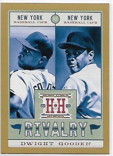 2013 Panini Hometown Heroes Rivalry Gold #6 Dwight Gooden NM-MT ID:5942 - $3.95