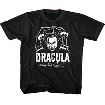 Bela Lugosi Dracula Spiders Web Kids T Shirt Vintage Vampire Horror Movie - £17.59 GBP