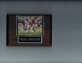 CRAIG ERICKSON PLAQUE MIAMI HURRICANES FOOTBALL NFL - $2.96