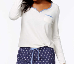 Nautica Womens Lace Design Long Sleeve Top Size X-Small Color White - £31.15 GBP