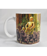 Star Wars Coffee Mug Return Of The Jedi Movie Ewoks C3PO Carried God Scene - $551.17 MXN