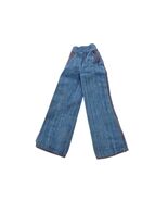 Barbie 1974 Chambray Jeans Vintage Blue Jean Red Lined - $19.99