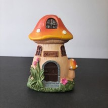 Fairy Garden Mushroom Forest Figurine 4.75&quot; Enchanted Fairy Cottage House Decor - £6.37 GBP