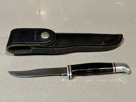 Buck Knives USA 102 Woodsman Fixed Blade Knife Pre-Date Code &amp; Original Sheath - £77.50 GBP
