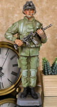 Military Marine Army Deploy Soldier On Guard With Rifle And Backpack Fig... - $29.99