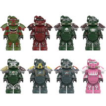 8Pcs Fallout Minifigures Shark Fire T-51 Mecha Power Armor Soldier Mini ... - $38.25 CAD