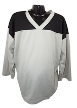 Youth Small - Xtreme Basics Yth S - Ice Roller Hockey Gray Black Jersey - $8.00