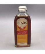 Vintage Blair Black Walnut Flavor Glass Bottle Advertising Packaging Design - £31.70 GBP