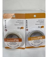 (2) Singer Instant Bond Double-Sided Fabric Clear Hem Tape 5 yds x 3/4 in - $10.90 CAD