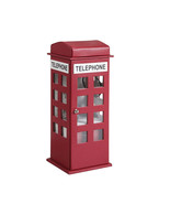 Vintage British Phone Leather Jewelry Box - 11.5&quot; - $65.08 CAD
