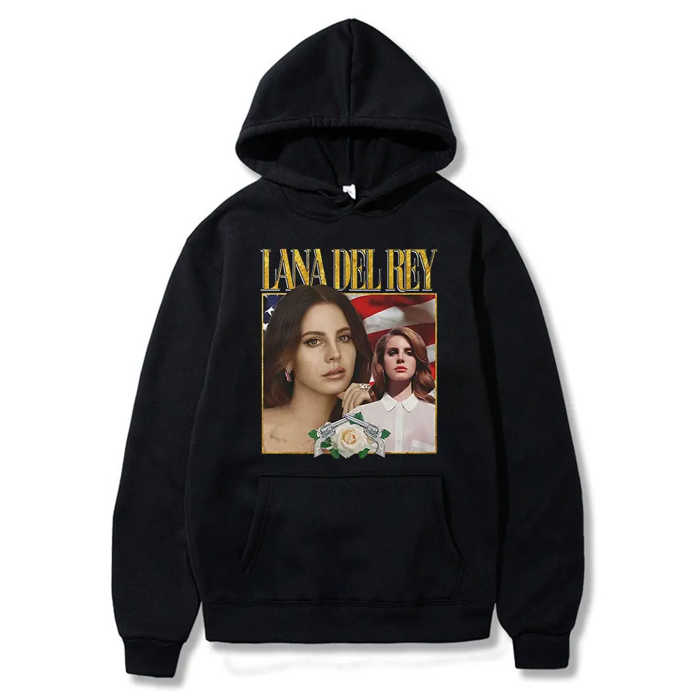 Lana Del Rey 90s Vintage Graphics Hoodie Unisex Women Men Long Sleeve Oversized  - £167.84 GBP