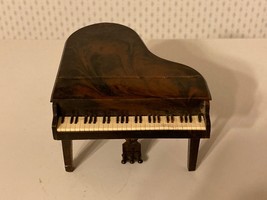 Vtg Renwal Plastic Dollhouse Furniture Brown Grand Piano - $9.85