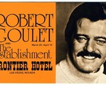 Robert Goulet &amp; The Establishment Postcard Frontier Hotel Las Vegas Neva... - £9.49 GBP