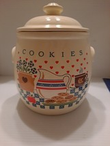 Treasure Craft Vintage Milk And Cookies Cookie Jar - £26.16 GBP