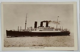 Steamship Snchor Line TSS Transylvania RPPC Postcard T16 - $7.95