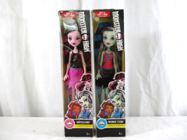 Mattel Monster High Draculaura &quot;Daughter Of Dracula&quot; + Frankie Stein New Nib - £17.06 GBP