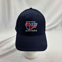 Car Quest Auto Parts Cap Dark Navy Blue Hat Embroidered Logo Adjustable - $19.80