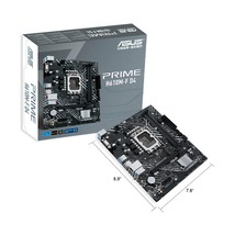 Asus Prime H610M-F D4 Lga 1700 DDR4 64GB Micro Atx - £179.91 GBP