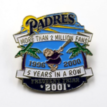 VTG MLB San Diego Padres More Than 2 Million Fans  Frequent Friar 2001 L... - £7.90 GBP