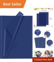 Versatile Navy Blue Tissue Paper Pack - 60 Sheets for Birthdays &amp; Crafting - $14.80