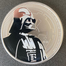 2017 Niue $2 Star Wars Darth Vader 1 oz .999 Silver Unopened Roll of 25 Coins. - £761.19 GBP