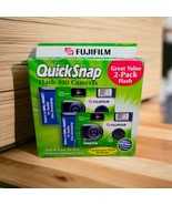 Fujifilm QuickSnap Disposable 35mm Film Camera 2 Pack 54 Exp Flash  - £23.70 GBP