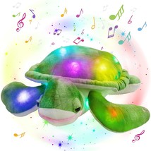 14&#39;&#39; Light Up Musical Sea Turtle Stuffed Animal Ocean Life Soft Plush Toy Pillow - £41.12 GBP