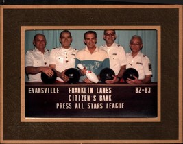 Vintage Evansville Indiana Franklin Lanes Citizens bank BOWLING TEAM 1982-83 pic - £18.52 GBP