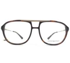 Jhane Barnes Eyeglasses Frames TRANSPOSE TO Brown Gold Square Full Rim 57-16-145 - £44.06 GBP