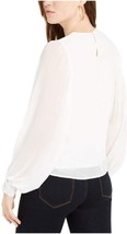 Q+A Los Angeles Womens Long Sleeve Jewel Neck Top Size Large Color White - £19.31 GBP