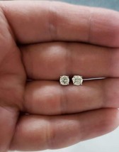 1 Ct CVD Diamond Earrings, 14Kt Gold Lab Grown Diamond Earrings, Gold Di... - $22,409.06 MXN
