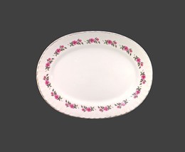 Ridgway Romance oval meat serving platter. White Mist ironstone made in ... - $94.61