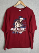 Brad Paisley Country Party Tour Concert Shirt Red Mens Size XXL 2008 Tour - £7.95 GBP