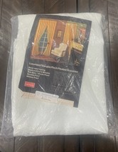 Vtg White Owens Corning Fiberglas Pinch Pleated Drapery Sheer Panel 50x84 - $753.77 MXN