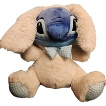 Disney Store Stitch Easter Bunny Blue White Gingham Genuine Authentic Or... - $14.99