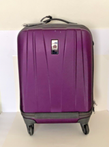DELSEY Helium Shadow Hardside Spinner Expandable Carry On Luggage Purple 21&quot; - £51.57 GBP